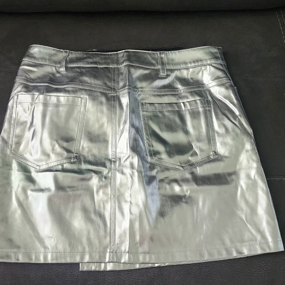 Silver Metallic Skirt